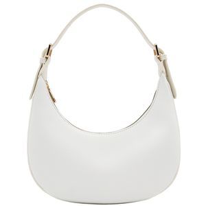 Elegant Crescent Shoulder Bag Underarm Purse White <3